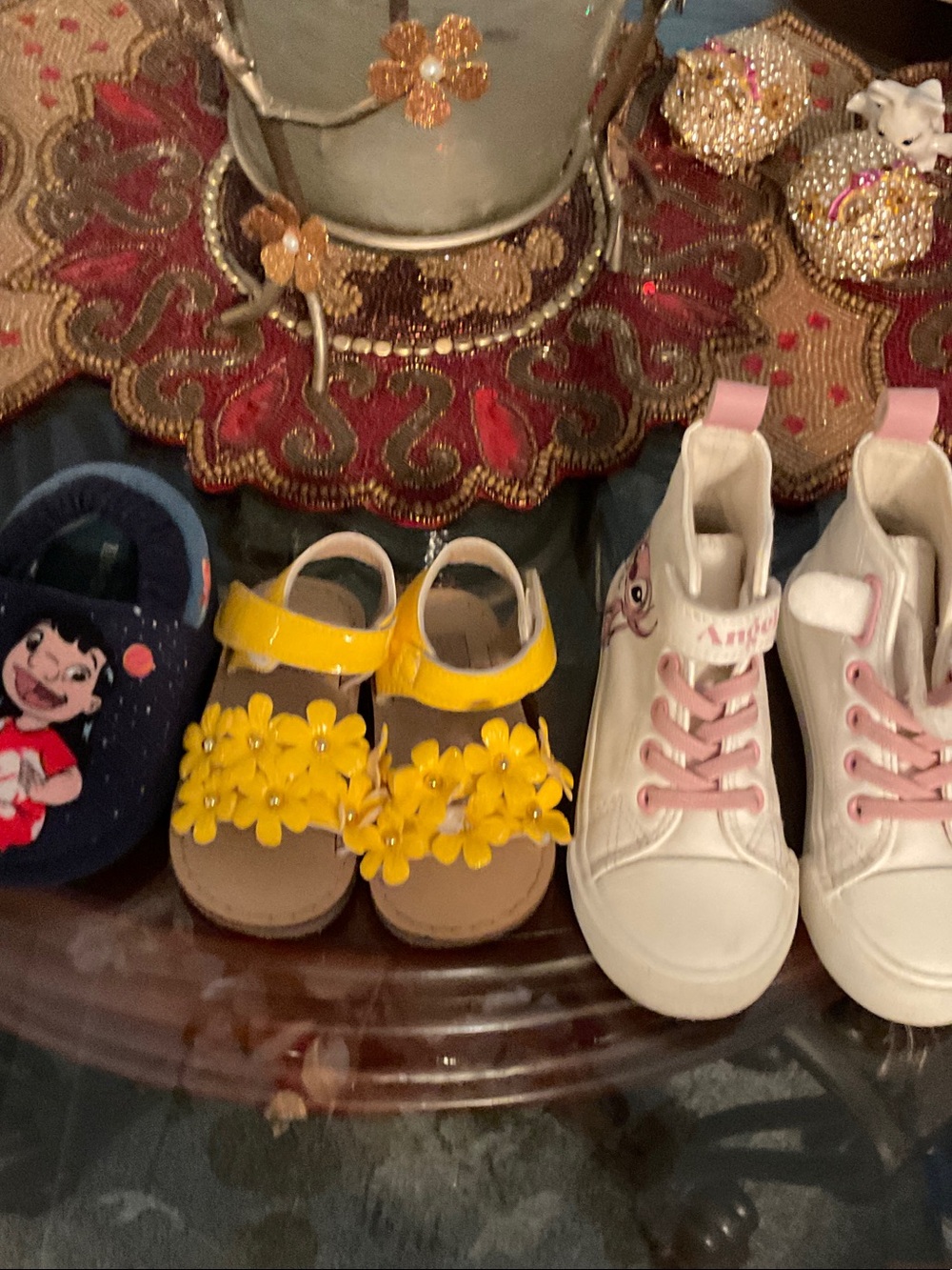 Kids Yellow Flower Sandals - Youth Summer Shoes